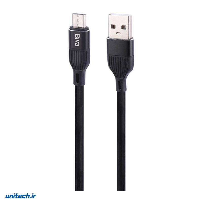 کابل میکرو یو اس بی فست شارژ 2.4 آمپر بیوا C-02V طول 1.2 متر